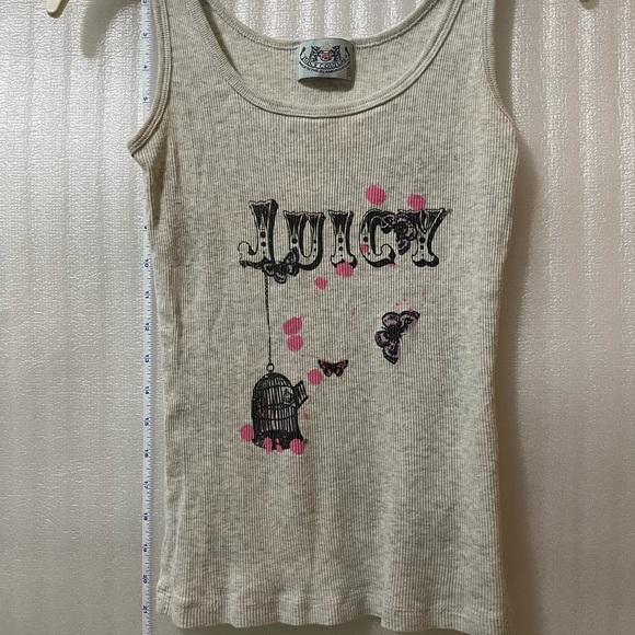 Juicy Couture Gray Tank Top with Pink Accents Size Small - Picture 15 of 17